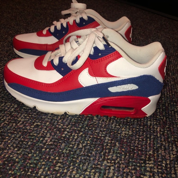 Red and Blue Nike Air Max - Picture 2 of 3